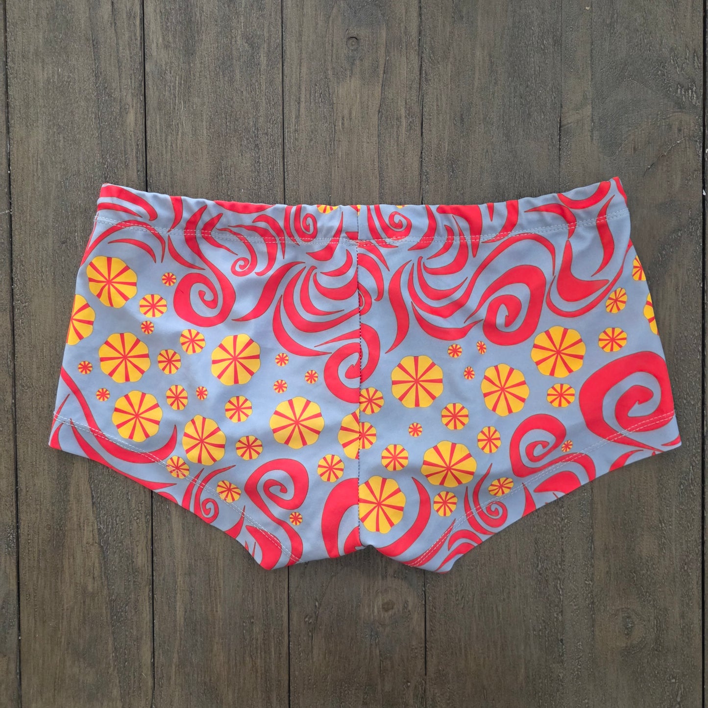 Pistol Pete Vintage Retro Swim Brief Trunks with Pouch Medium