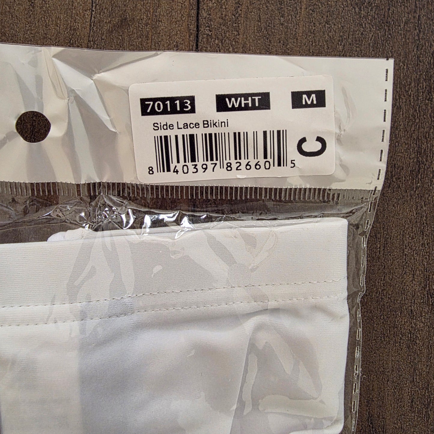 Andrew Christian 70113 Side Lace Swim Bikini Turquoise White Medium