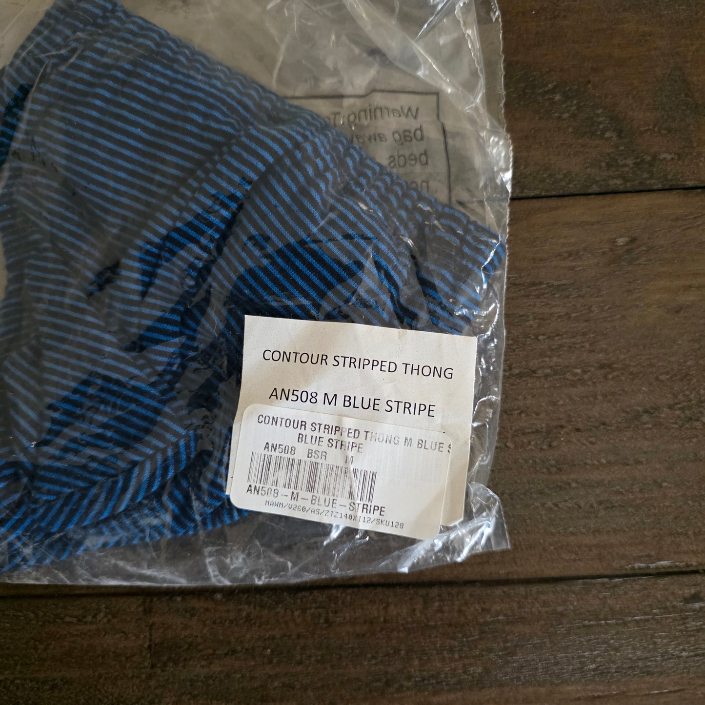 Undergear Contour Stripped Thong AN508