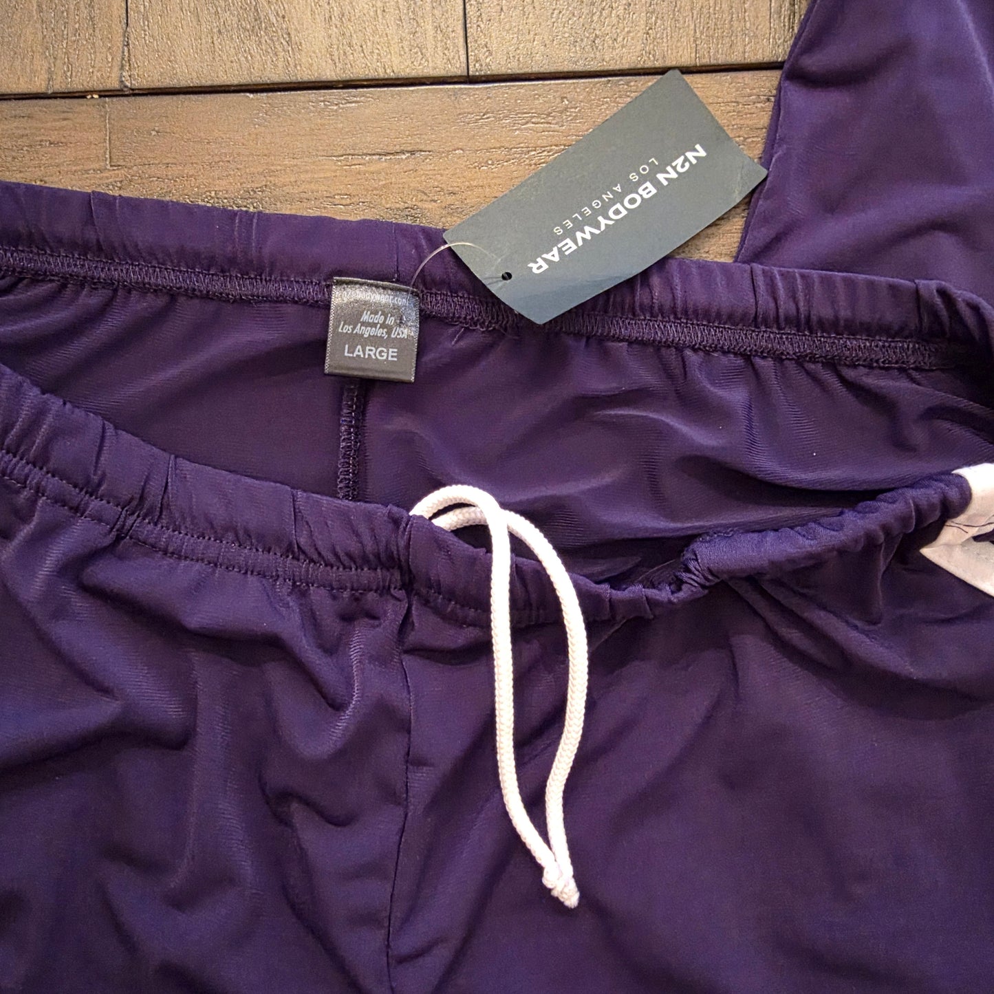 N2N Bodywear RC25I Gym Sweat Pants Purple Large