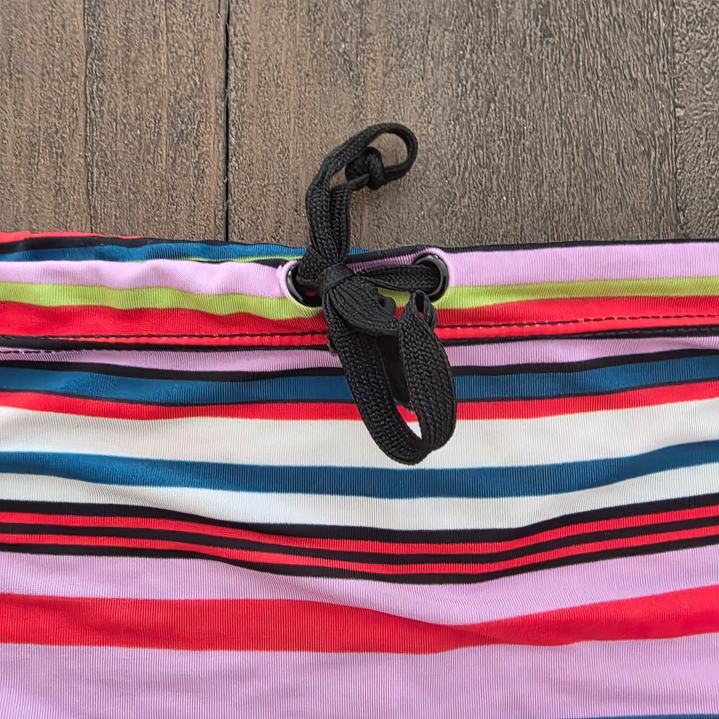 N2N Bodywear Vintage Swim Trunks Pinl Stripes XL