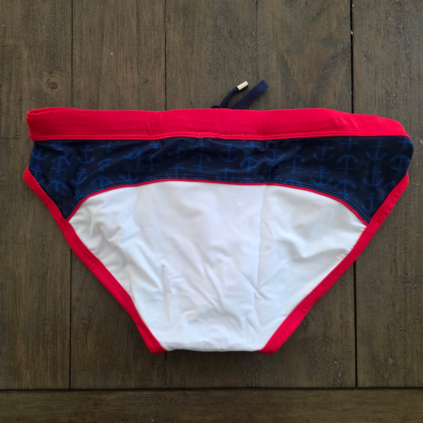 UXH Collection Retro Swim Brief with Pouch White XL