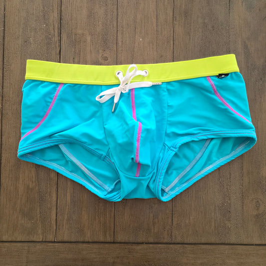 Andrew Christian Vintage Swim Squarecut with FlashLIFT Butt Lift Large