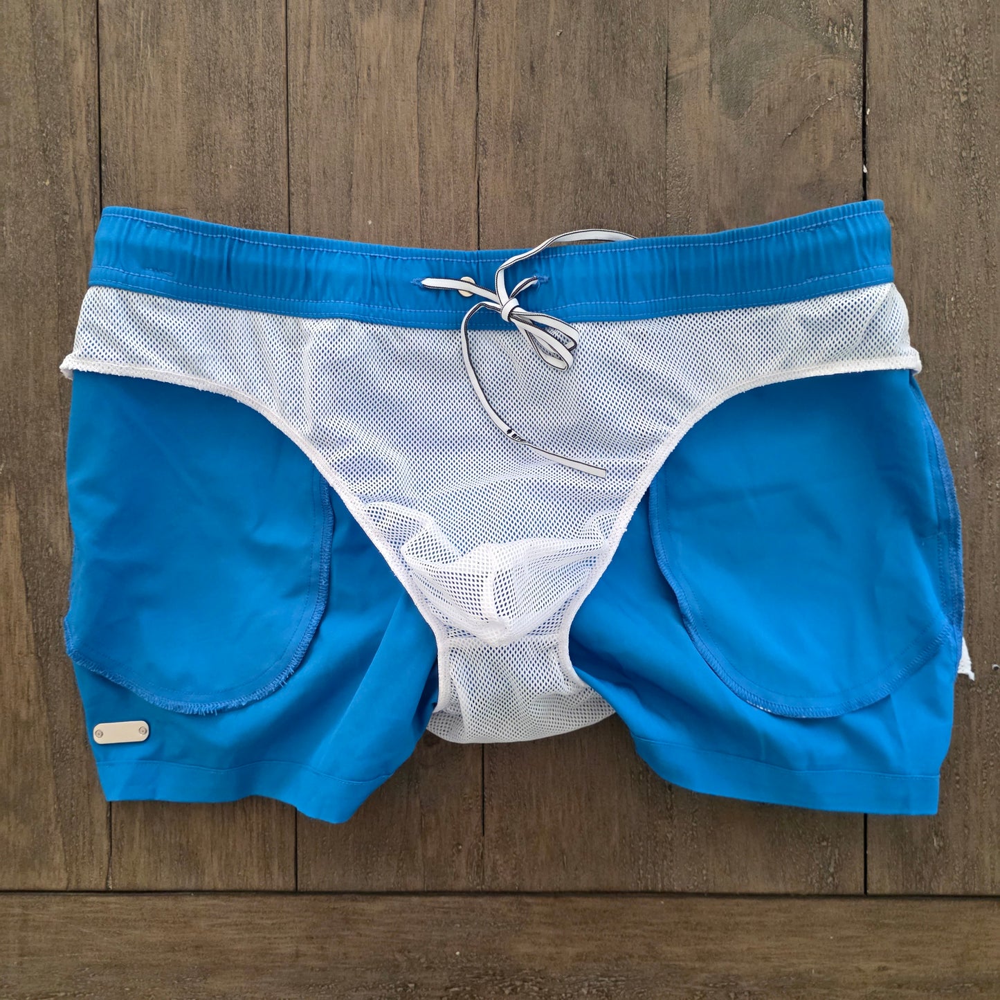 Andrew Christian 70134 Newport Swim Short Blue Medium