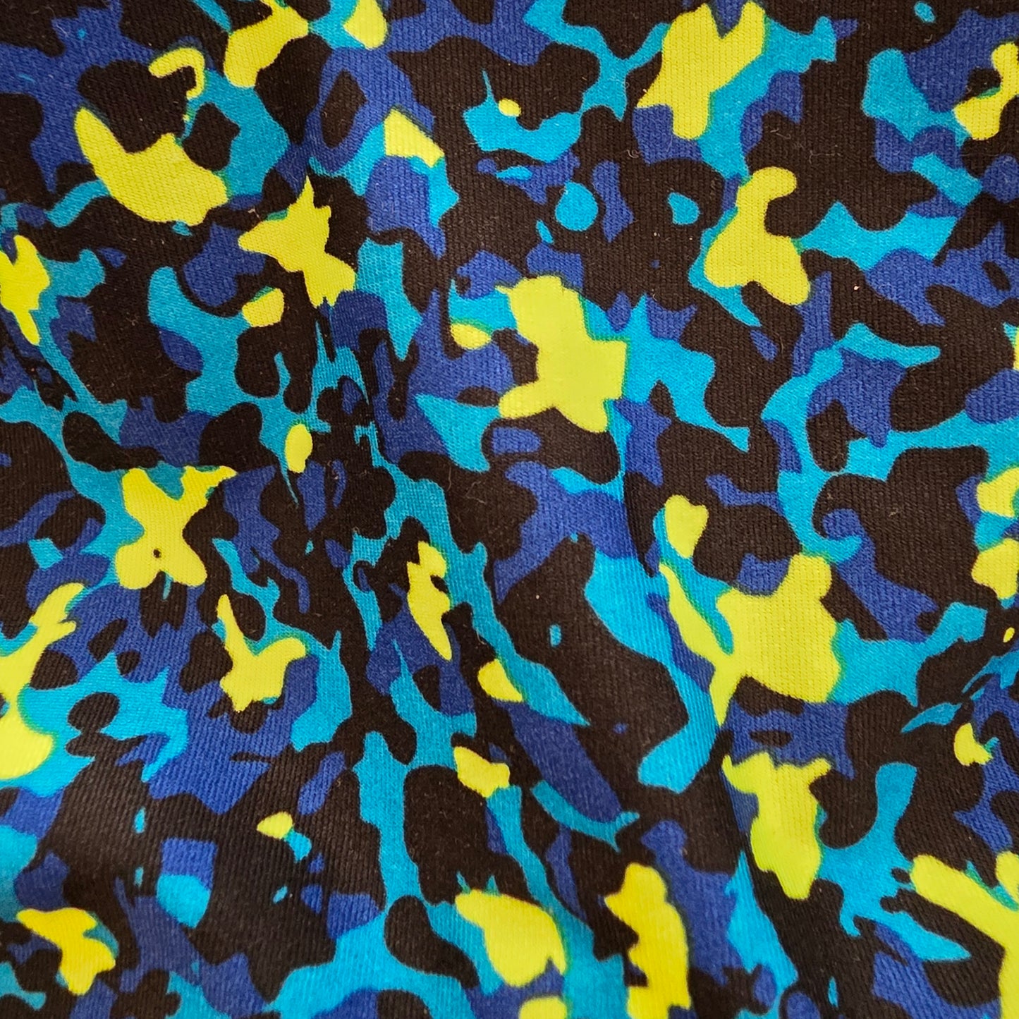 N2N Bodywear Fire Island Swim Bikini Camo Print Blue Medium