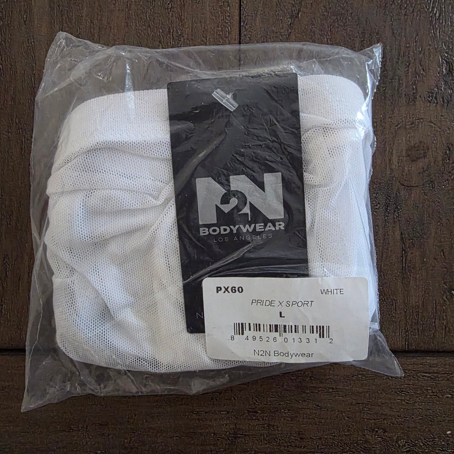 N2N Bodywear PX60 Pride X Sports Mesh Swim Bikini Briefs White Large