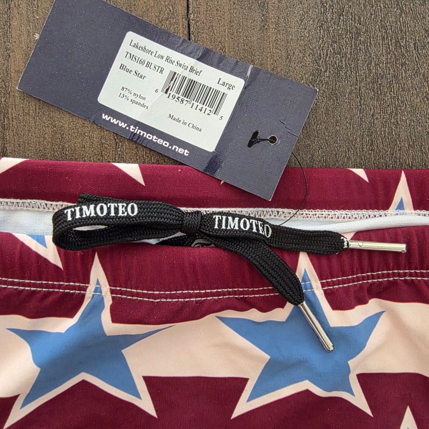 Timoteo Lakeshore Low Rise Swim Brief Large