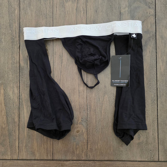 Andrew Christian 9547 Almost Naked Chap Thong Black Medium