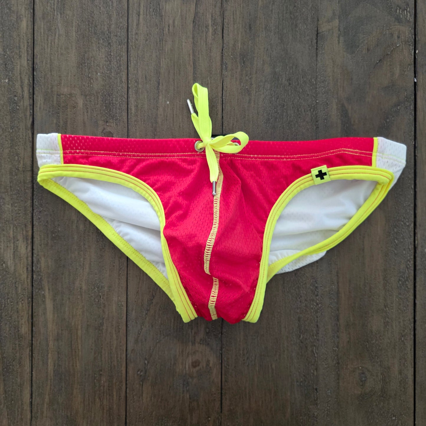 Andrew Christian Vintage 2013 - 7315 Mesh Swim Bikini Brief Red Large