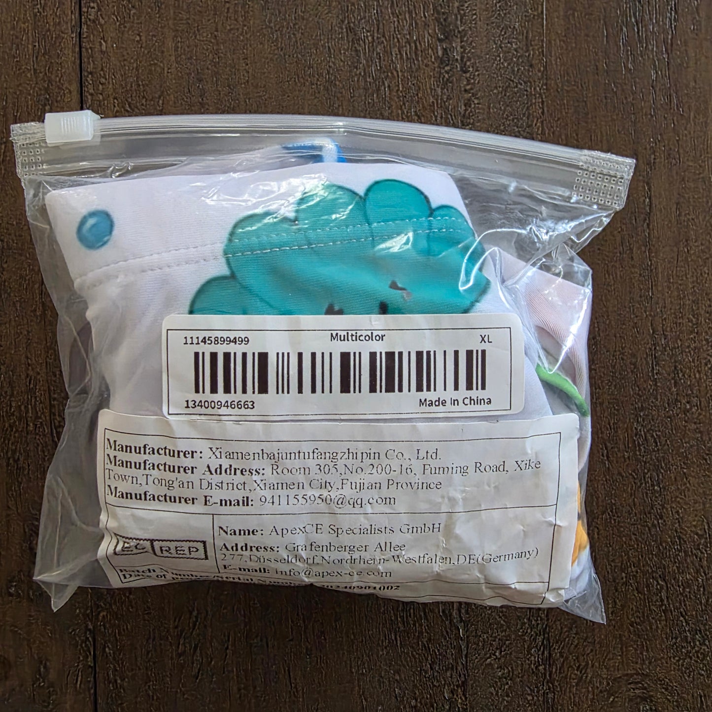 Men's Swim Bikini Briefs Cute Jellyfish Print White XL