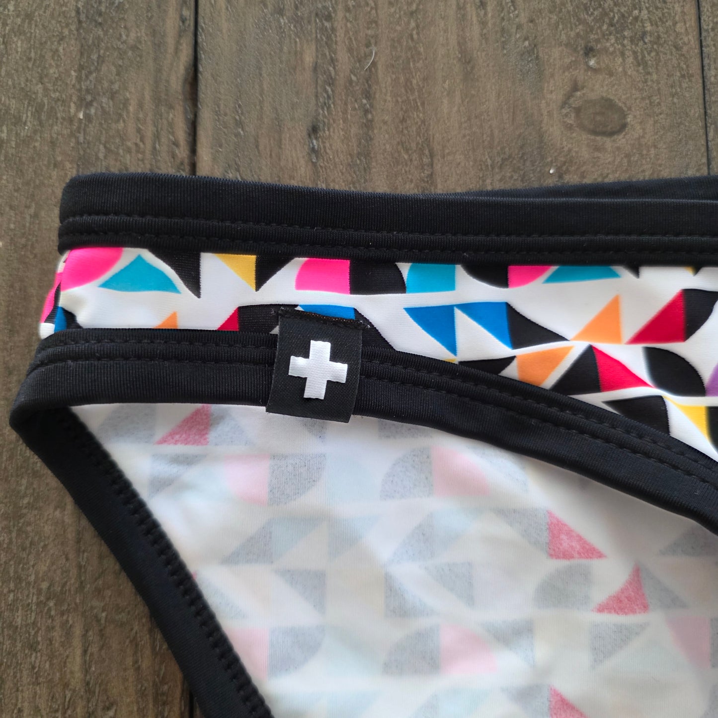 Andrew Christian 2019 7744 Rainbow Geometric Party Micro Bikini Small