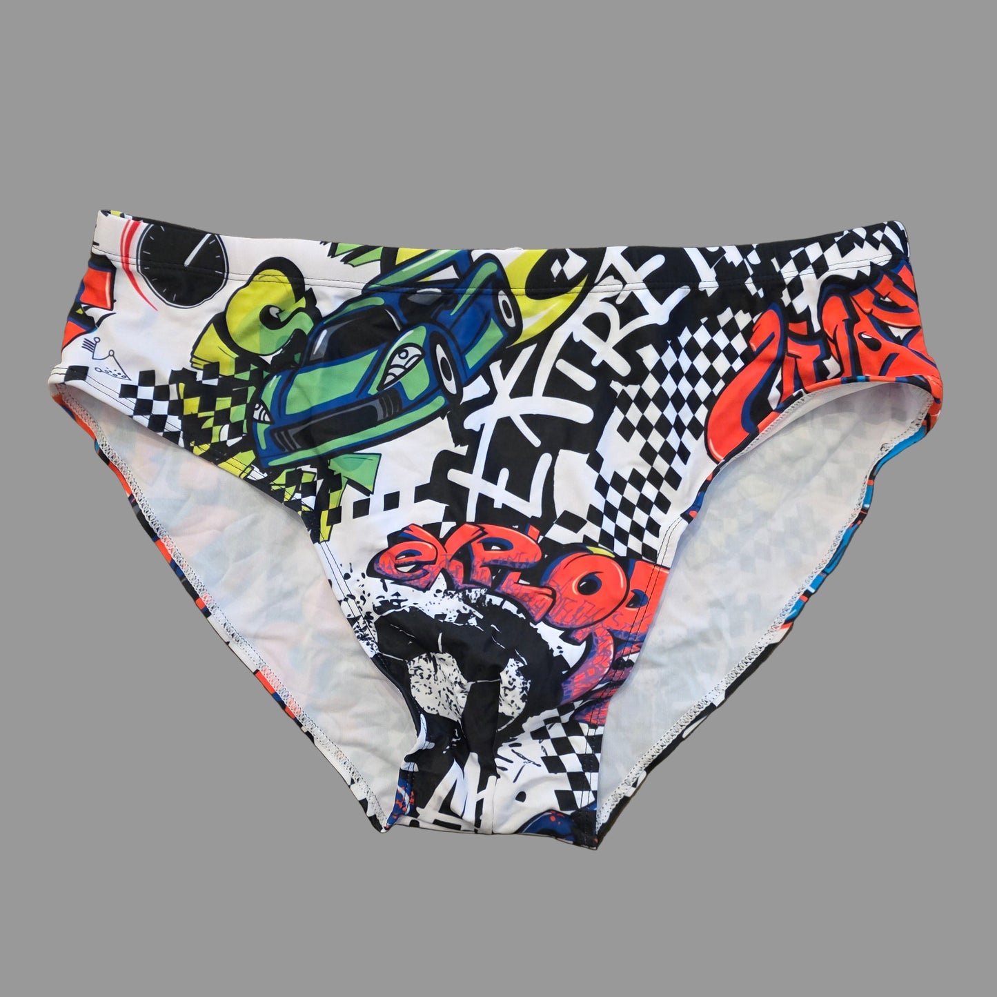 Race Car Cute Men's Swim Brief