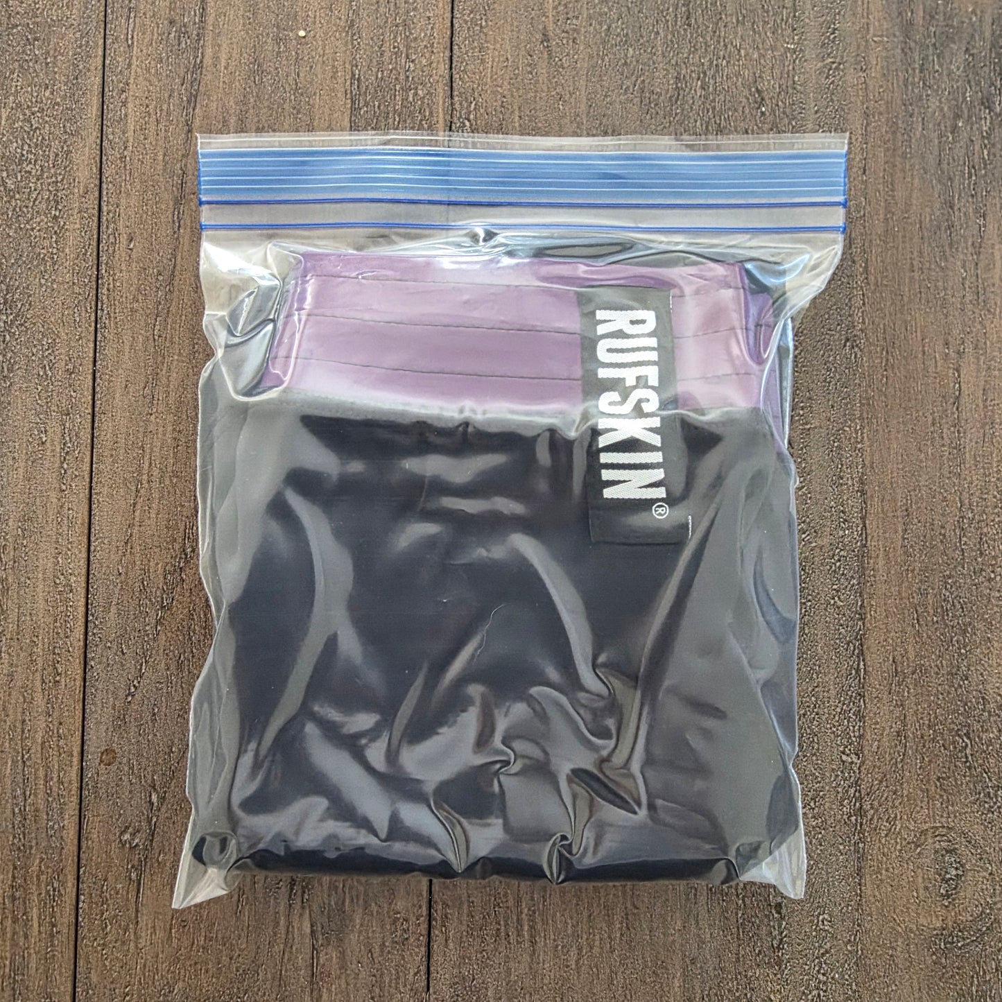 Rufskin Athletic Training Shorts Black with Purple Accents Large