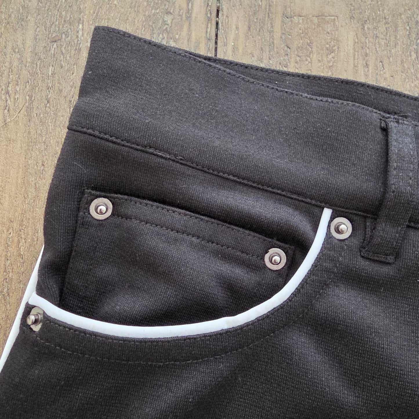 Andrew Christian 6868 Soho Skinny Stretch Jean Shorts 30" Black