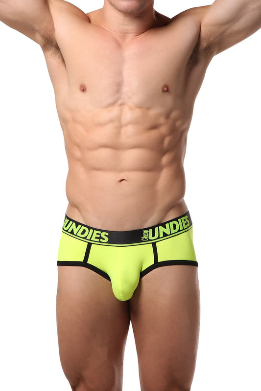 CheapUndies Underwear Neon Yellow Brief Medium