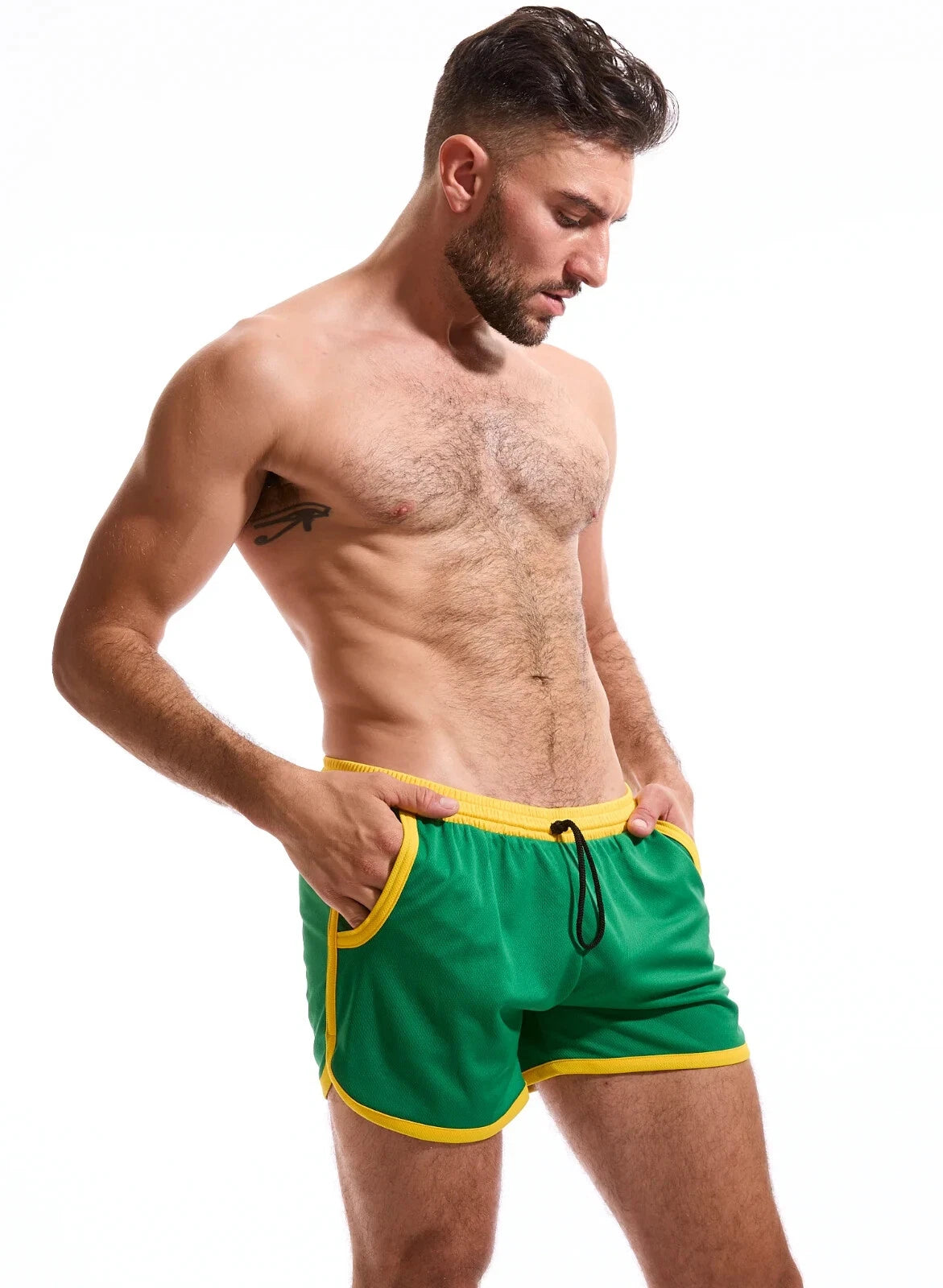 N2N Bodywear GB41 Golden Boy Shorts Kelly Green Medium